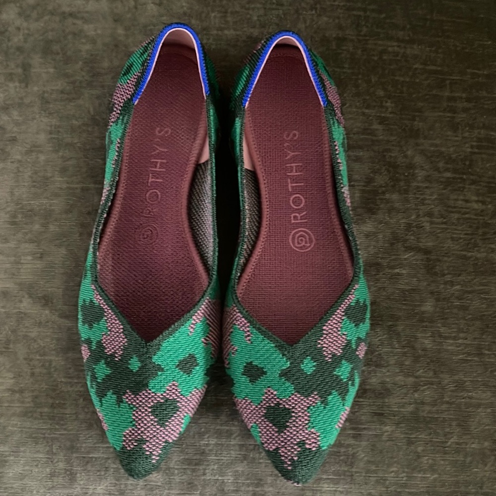 Rothy's- Botanicamo pointed flats 8.5